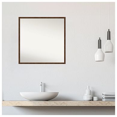 Carlisle Narrow Non-beveled Wood Bathroom Wall Mirror