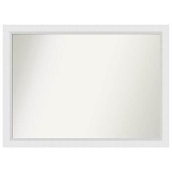 Blanco Non-beveled Wood Bathroom Wall Mirror