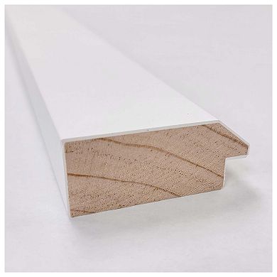 Blanco Non-beveled Wood Bathroom Wall Mirror