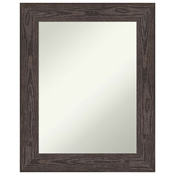 Bridget Non-beveled Wood Bathroom Wall Mirror