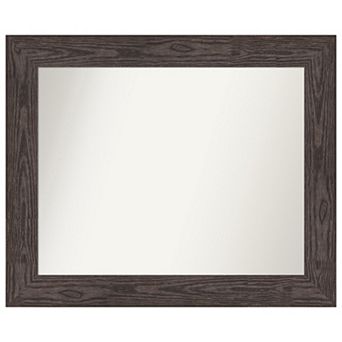 Bridget Non-beveled Wood Bathroom Wall Mirror