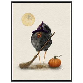 Banshee Halloween Hen by Shanda Louis Framed Canvas Wall Art Print