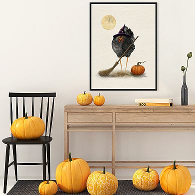 Banshee Halloween Hen by Shanda Louis Framed Canvas Wall Art Print