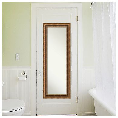 Amanti Art Manhattan Wood On the Door - Full Length Mirror