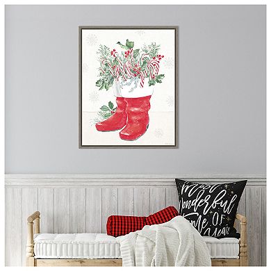 Christmas Charm III by Beth Grove Framed Canvas Wall Art Print