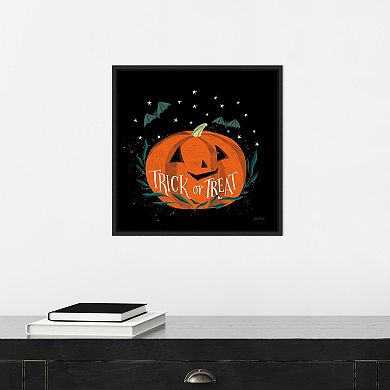 Cute Halloween II by Becky Thorns Framed Canvas Wall Art Print