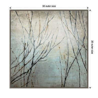Winter Tree Song by Kari Taylor Framed Canvas Wall Art Print