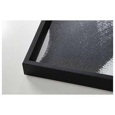 Decorative Wood Ottoman/Coffee Table Tray Featuring Formation