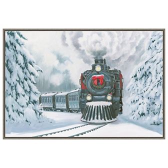 Christmas Train by Wellington Studio Framed Canvas Wall Art Print