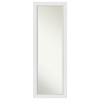 Amanti Art Blanco Wood On the Door - Full Length Mirror