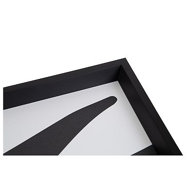 Decorative Wood Ottoman/Coffee Table Tray Featuring Modern Botanical Abstract