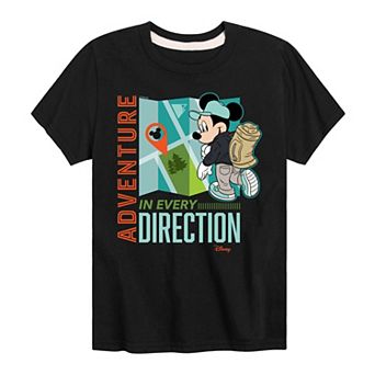 Disney's Mickey Mouse Boys 8-20 Adventure In Every Direction Graphic Tee