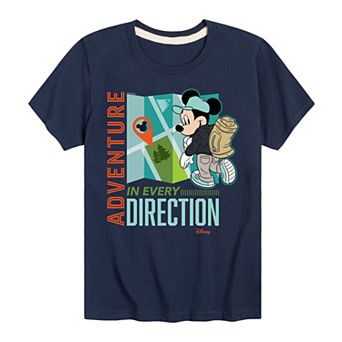 Disney's Mickey Mouse Boys 8-20 Adventure In Every Direction Graphic Tee