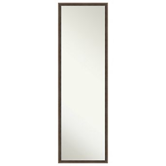 Amanti Art Hardwood Wedge Wood On the Door - Full Length Mirror