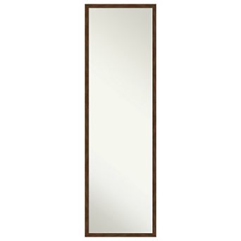 Amanti Art Carlisle Narrow Wood On the Door - Full Length Mirror