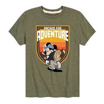Disney's Mickey Mouse Boys 8-20 Packed For Adventure Graphic Tee