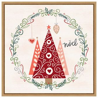Hygge Christmas III by Noonday Design Framed Canvas Wall Art Print