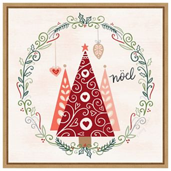 Hygge Christmas III by Noonday Design Framed Canvas Wall Art Print
