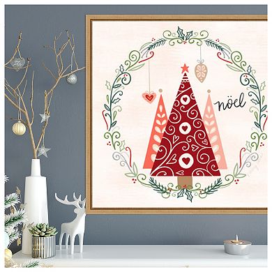 Hygge Christmas III by Noonday Design Framed Canvas Wall Art Print