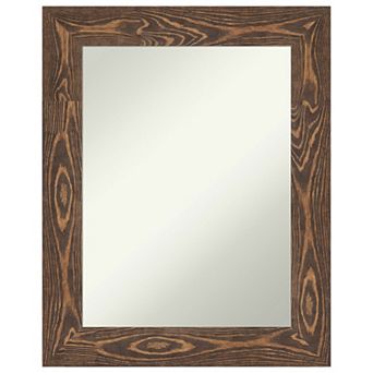 Bridget Non-beveled Wood Bathroom Wall Mirror