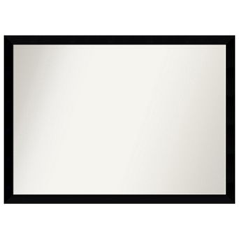 Museum Non-beveled Wood Bathroom Wall Mirror