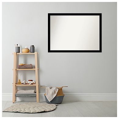 Museum Non-beveled Wood Bathroom Wall Mirror