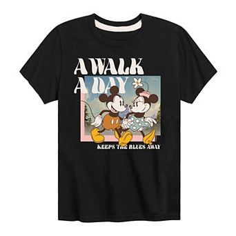 Disney's Mickey Mouse & Friends Boys 8-20 A Walk A Day Graphic Tee