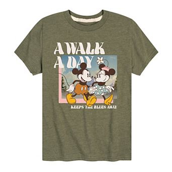 Disney's Mickey Mouse & Friends Boys 8-20 A Walk A Day Graphic Tee