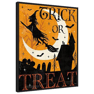 Halloween is Calling II by Veronique Charron Framed Canvas Wall Art Print