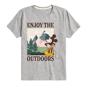 Disney's Mickey Mouse Boys 8-20 Enjoy The Outdoors Graphic Tee