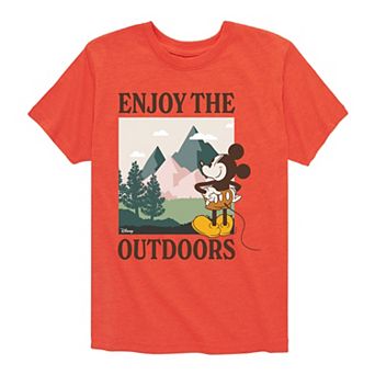 Disney's Mickey Mouse Boys 8-20 Enjoy The Outdoors Graphic Tee