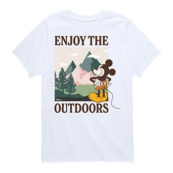 Disney's Mickey Mouse Boys 8-20 Enjoy The Outdoors Graphic Tee