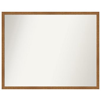 Carlisle Blonde Narrow Non-Beveled Wood Bathroom Wall Mirror