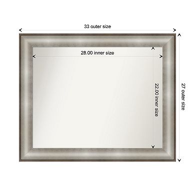Imperial Non-beveled Bathroom Wall Mirror
