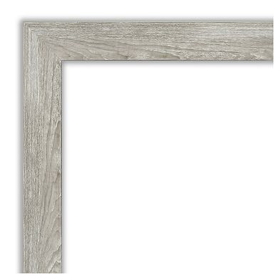 Dove Greywash Narrow Petite Bevel Bathroom Wall Mirror