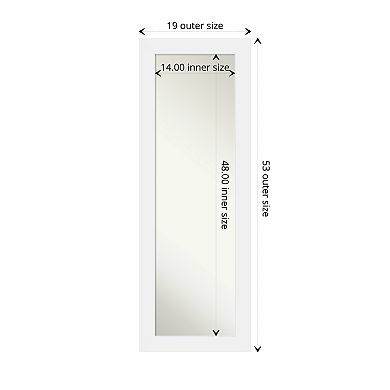 Amanti Art Corvino Wood On the Door - Full Length Mirror