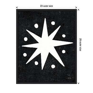 Christmas Whimsy Star by Michael Mullan Framed Canvas Wall Art Print