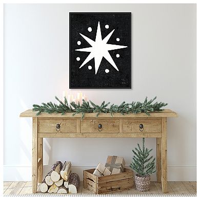 Christmas Whimsy Star by Michael Mullan Framed Canvas Wall Art Print