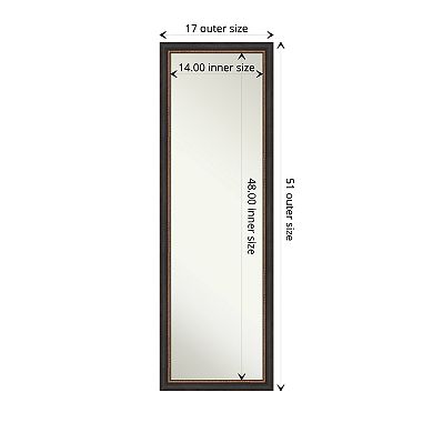 Amanti Art Ashton Wood On the Door - Full Length Mirror