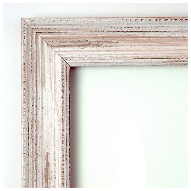 Alexandria Narrow Non-beveled Wood Bathroom Wall Mirror