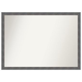 Dixie Rustic Non-beveled Wood Bathroom Wall Mirror