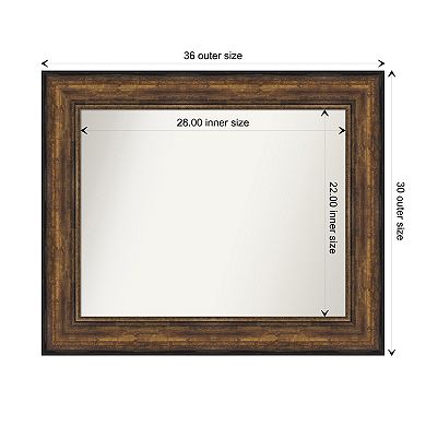 Ballroom Non-beveled Bathroom Wall Mirror