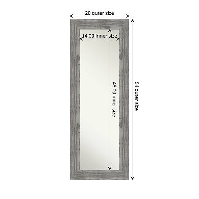 Amanti Art Bridget Wood On The Door - Full Length Mirror