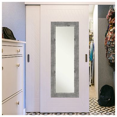 Amanti Art Bridget Wood On The Door - Full Length Mirror