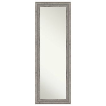 Amanti Art Regis Barnwood Wood On the Door - Full Length Mirror