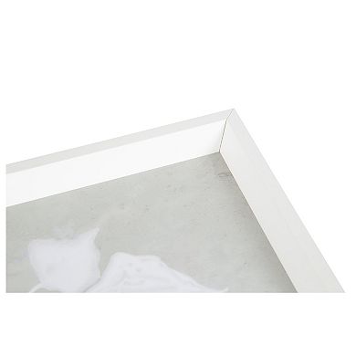 Decorative Wood Ottoman/Coffee Table Tray Featuring Paper Bark