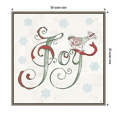Christmas Season VII by Daphne Brissonnet Framed Canvas Wall Art Print