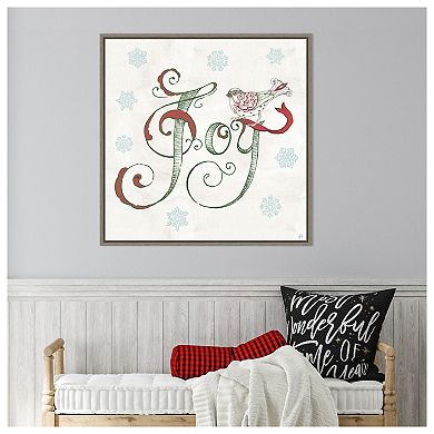 Christmas Season VII by Daphne Brissonnet Framed Canvas Wall Art Print