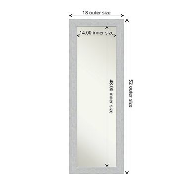 Shiplap Wood On the Door - Full Length Mirror