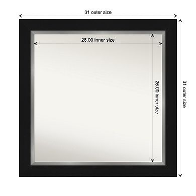 Eva Non-beveled Bathroom Wall Mirror